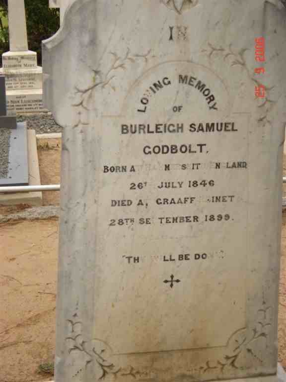 GODBOLT Burleigh Samuel 1846-1899