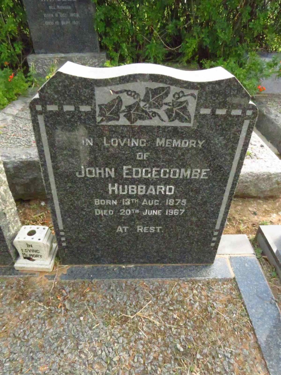 HUBBARD John Edgecombe 1875-1967 & Louisa Mary 1872-1948_1
