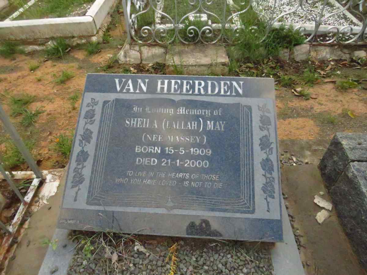 HEERDEN Sheila May, van nee MASSEY 1909-2000