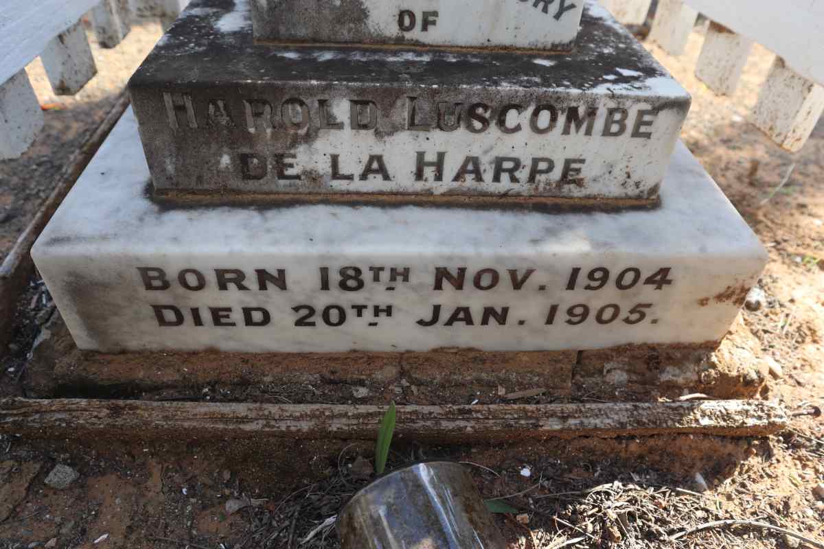 HARPE Harold Luscombe, de la 1904-1905