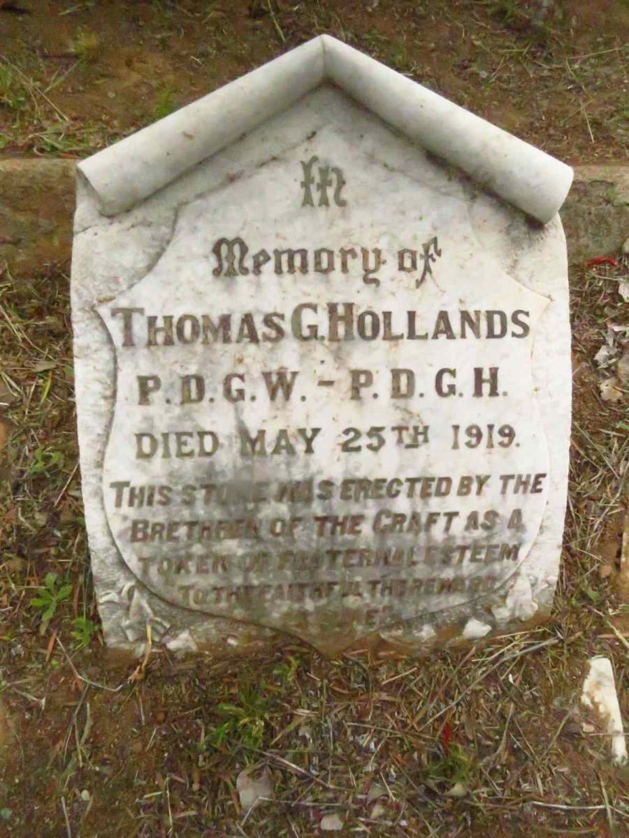 HOLLANDS Thomas G. -1919