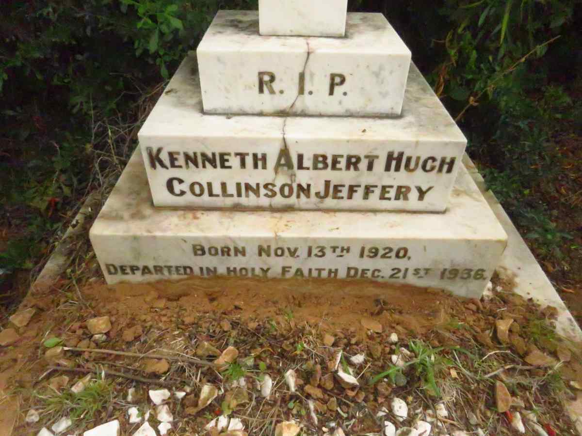 JEFFERY Kenneth Albert Hugh Collinson 1920-1936