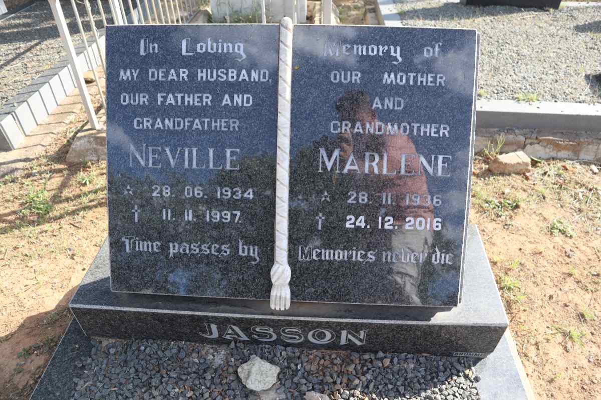 JASSON Neville 1934-1997 & Marlene 1936-2016