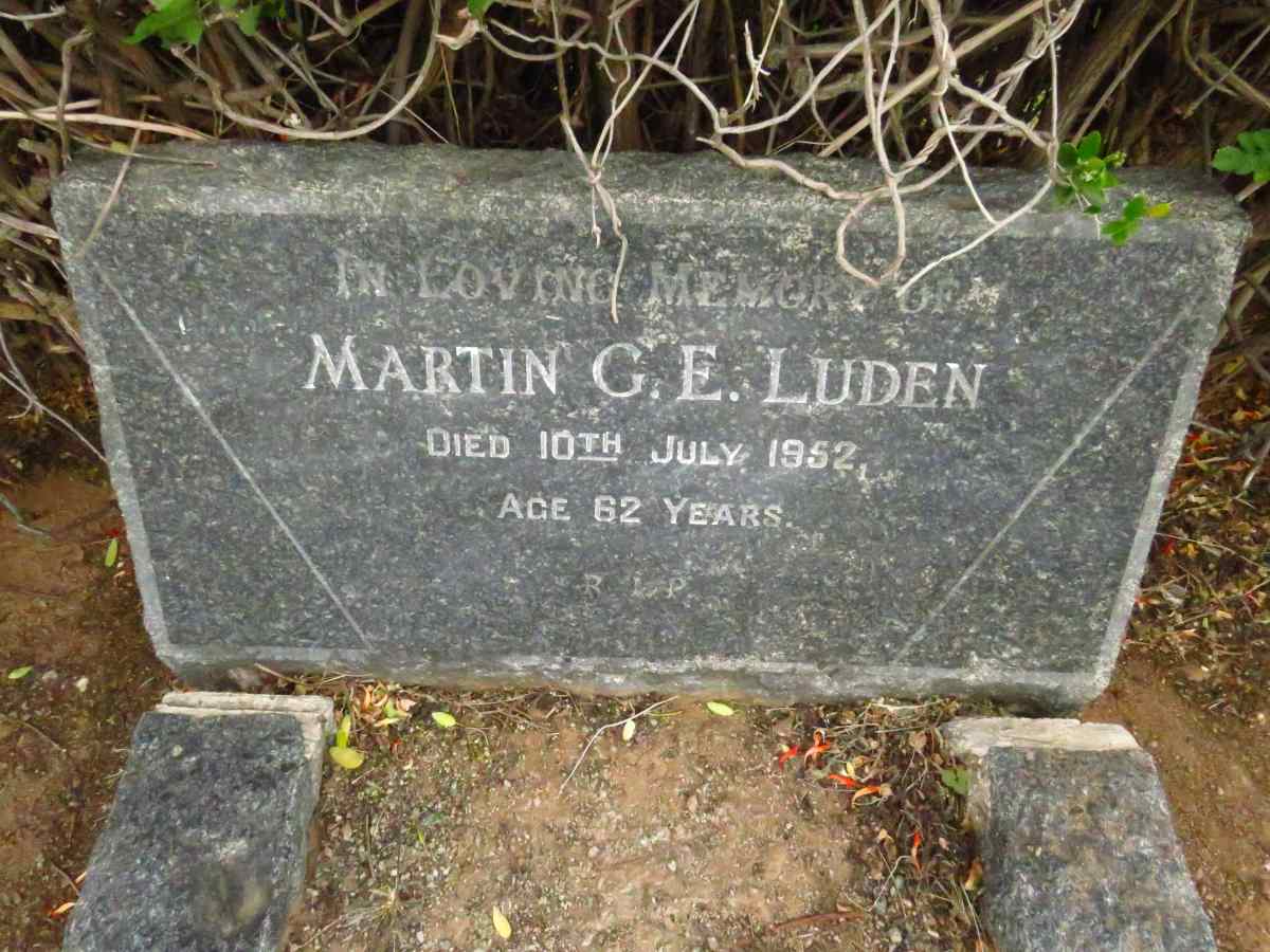 LUDEN Martin G.E. -1952