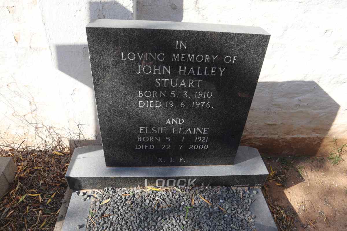 LOOCK John Halley Stuart 1910-1976 & Elsie Elaine 1921-2000
