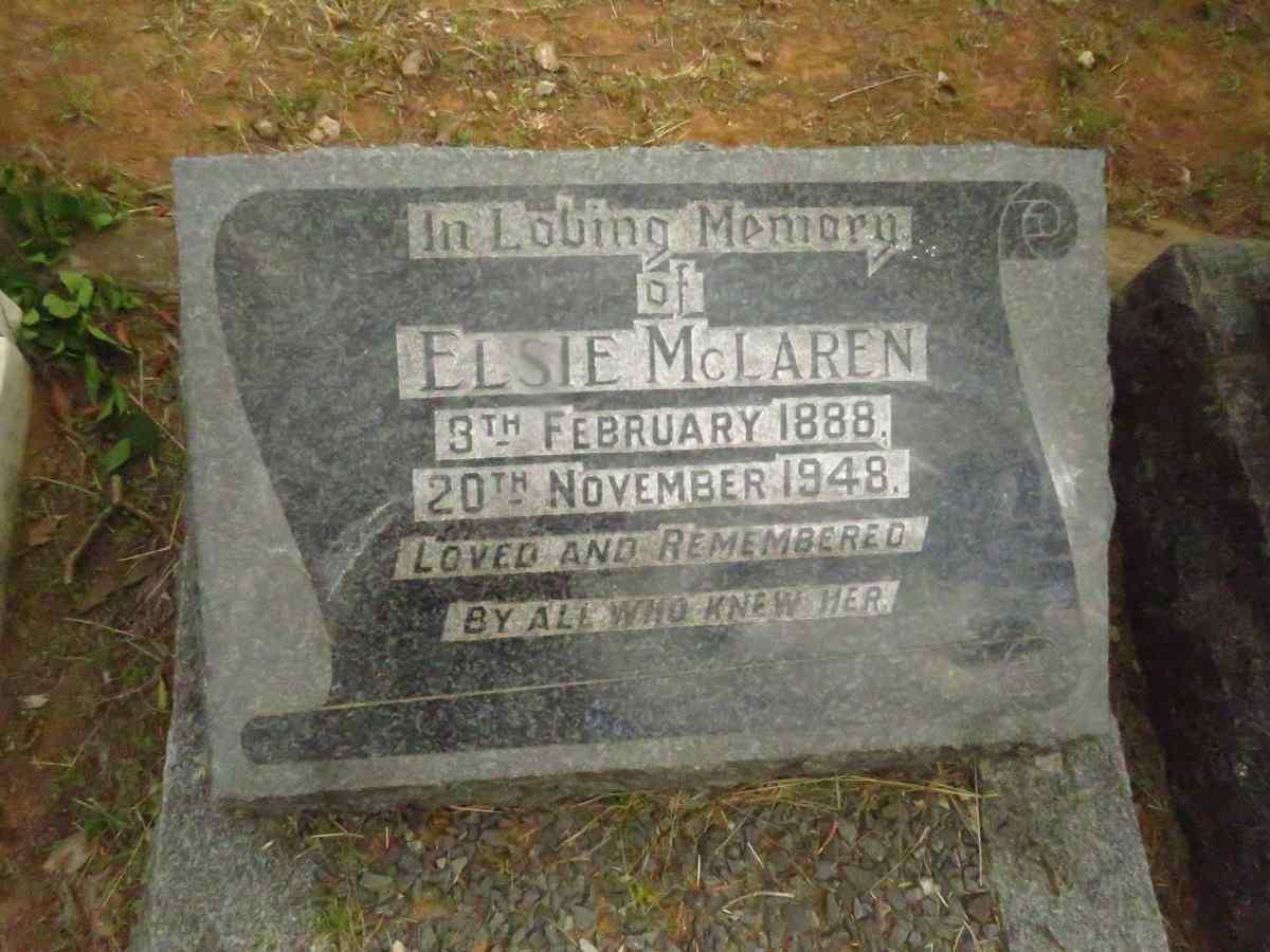 MCLAREN Elsie 1888-1948