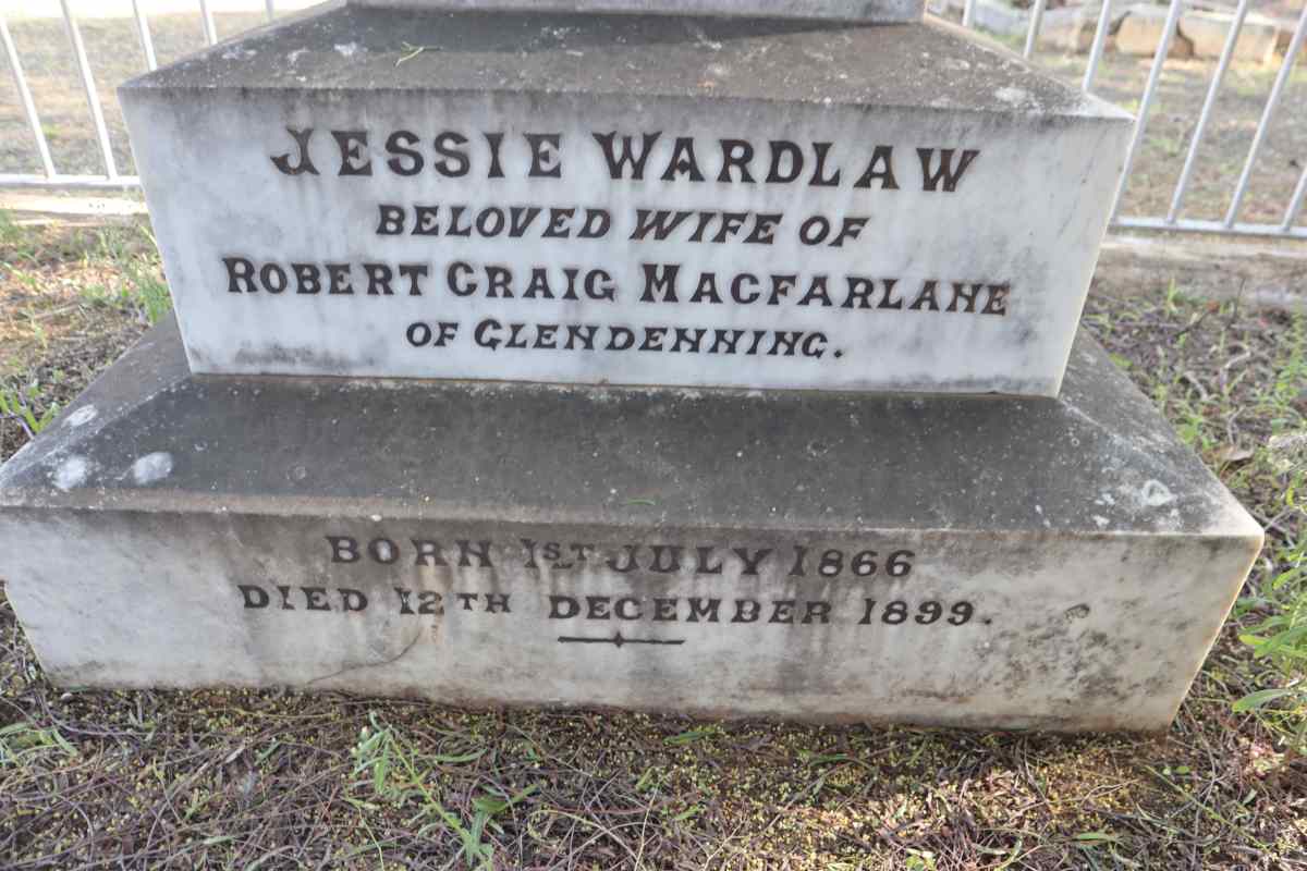 MACFARLANE Jessie Wardlaw 1866-1899