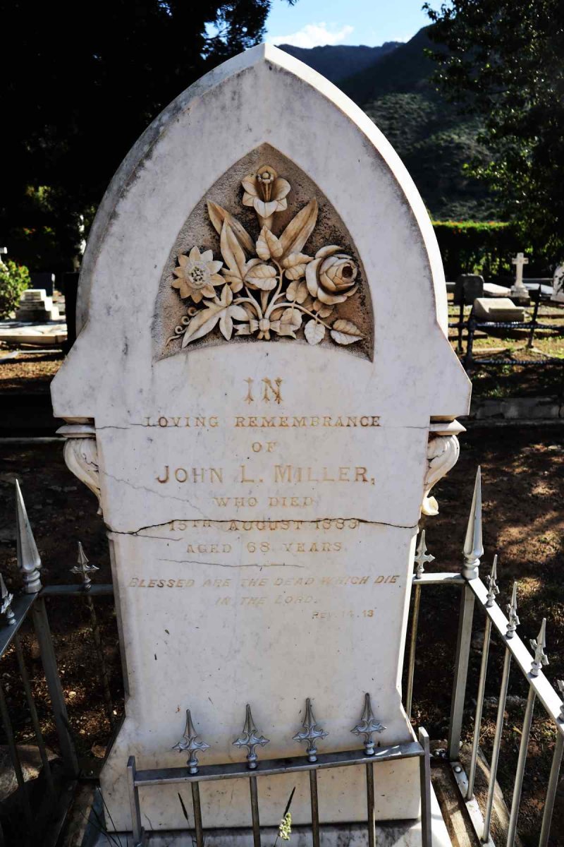 MILLER John L. -1883