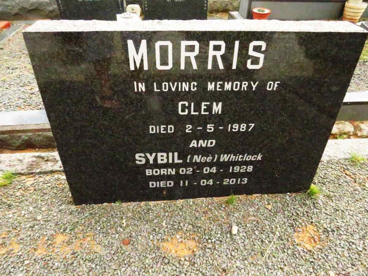 MORRIS Clem -1987 & Sybil WHITLOCK 1928-2013