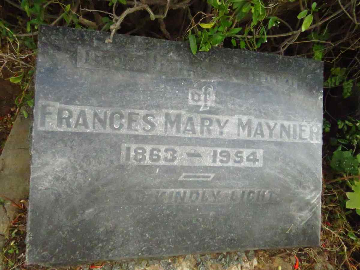 MAYNIER Frances Mary 1863-1954