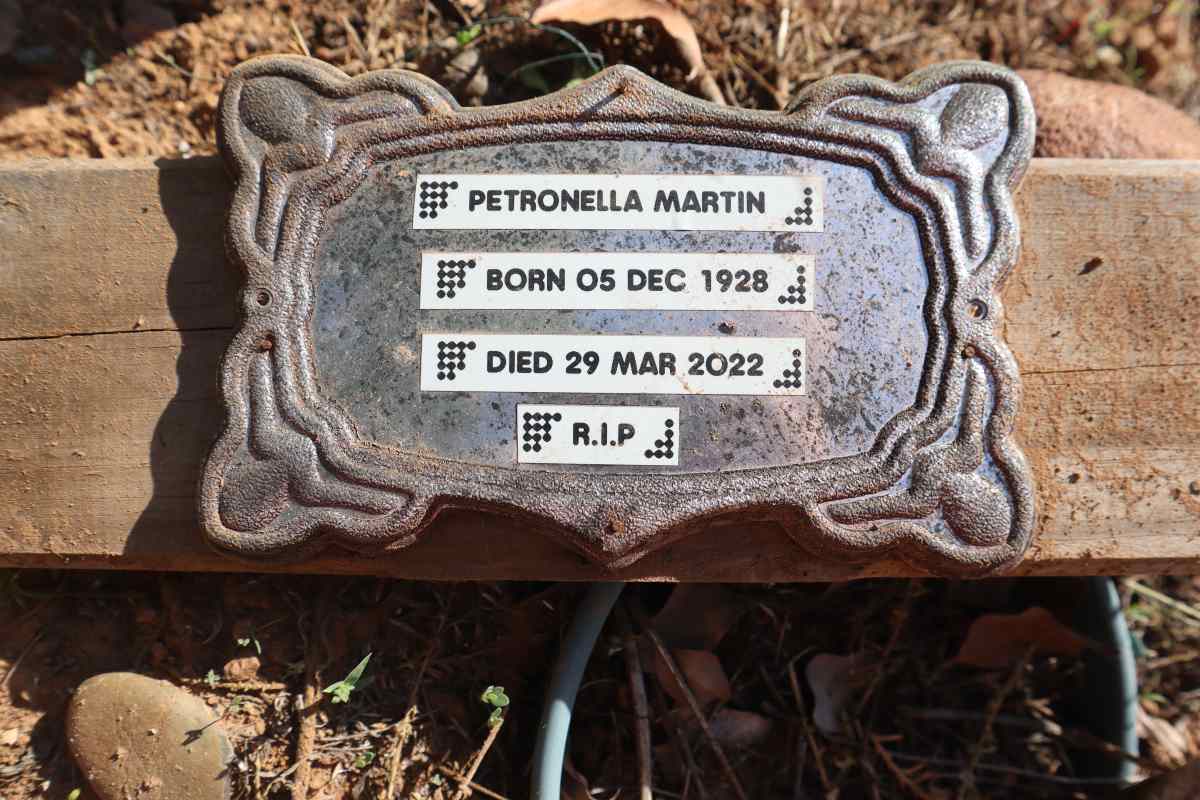 MARTIN Petronella 1928-2022