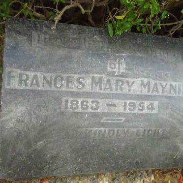 MAYNIER Frances Mary 1863-1954