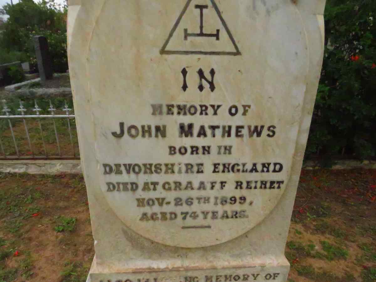 MATHEWS John -1899