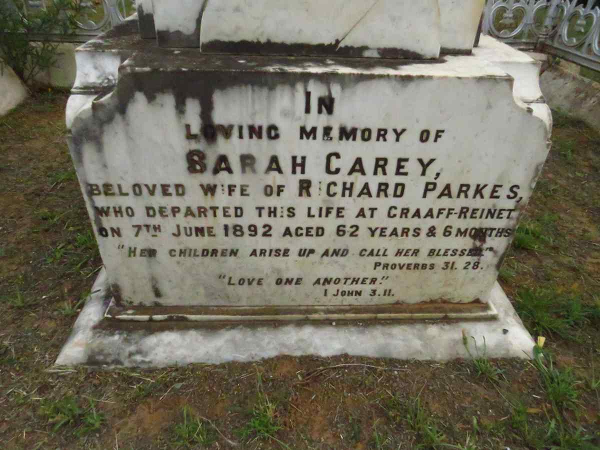PARKES Richard 1831-1898 & Sarah Carey -1892 :: PARKES Richard Henry 1868-1896 :: PARKES Janie -1899_2