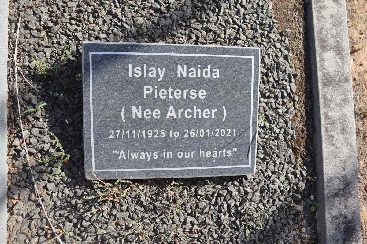 PIETERSE Islay Naida nee ARCHER 1925-2021