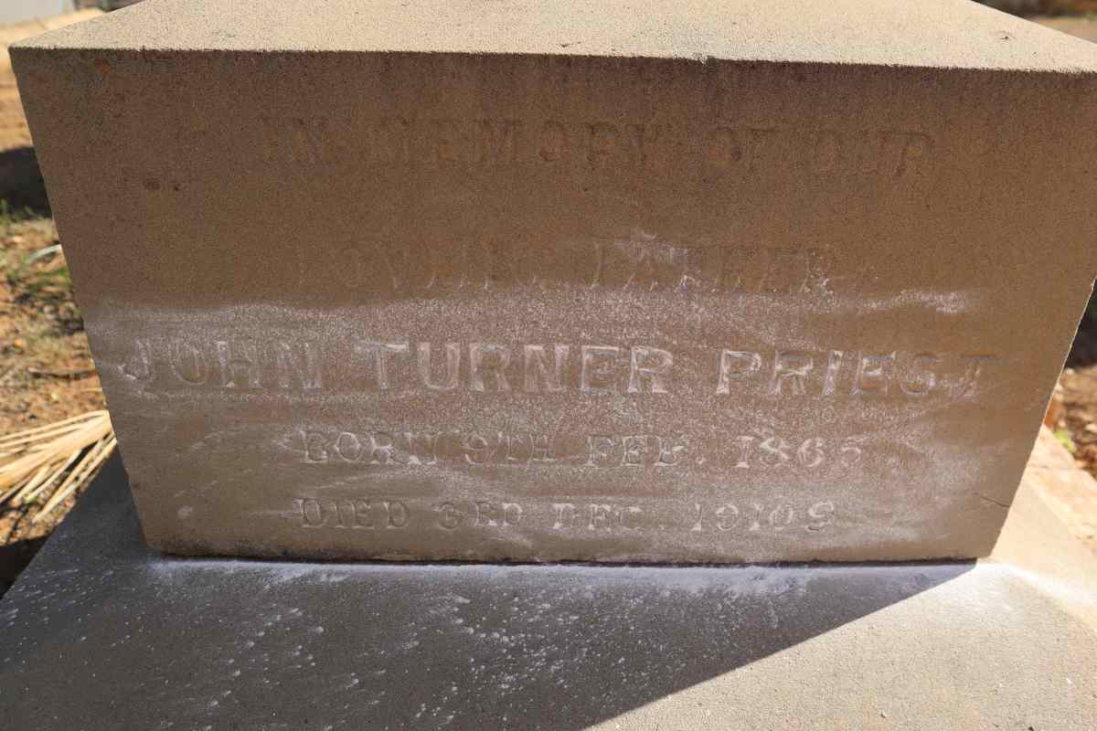 PRIEST John Turner 1865-1910