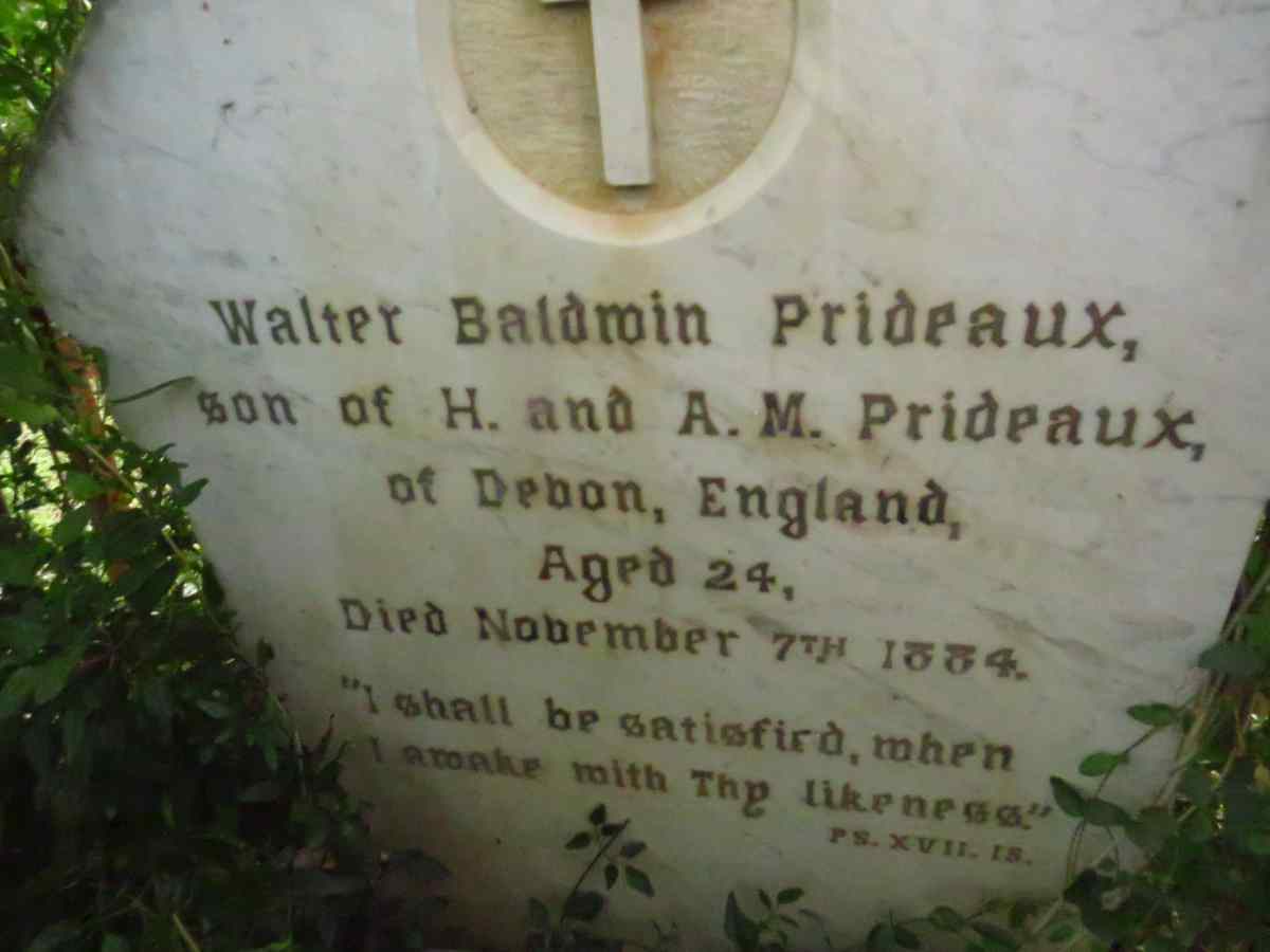 PRIDEAUX Walter Baldwin -1884