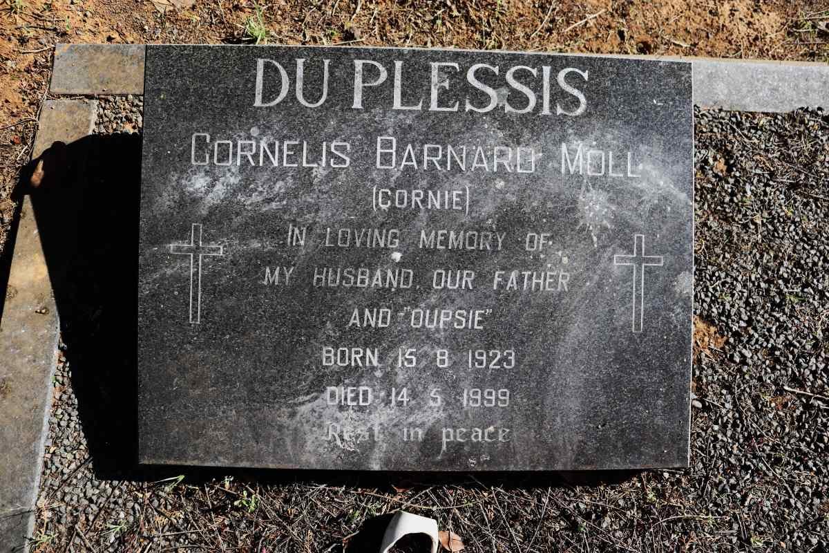 PLESSIS Cornelis Barnard Moll, du 1923-1999