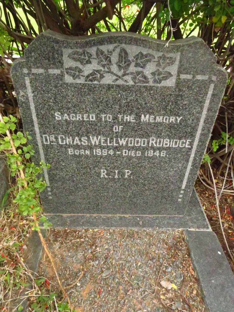 RUBIDGE Chas. Wellwood 1894-1946