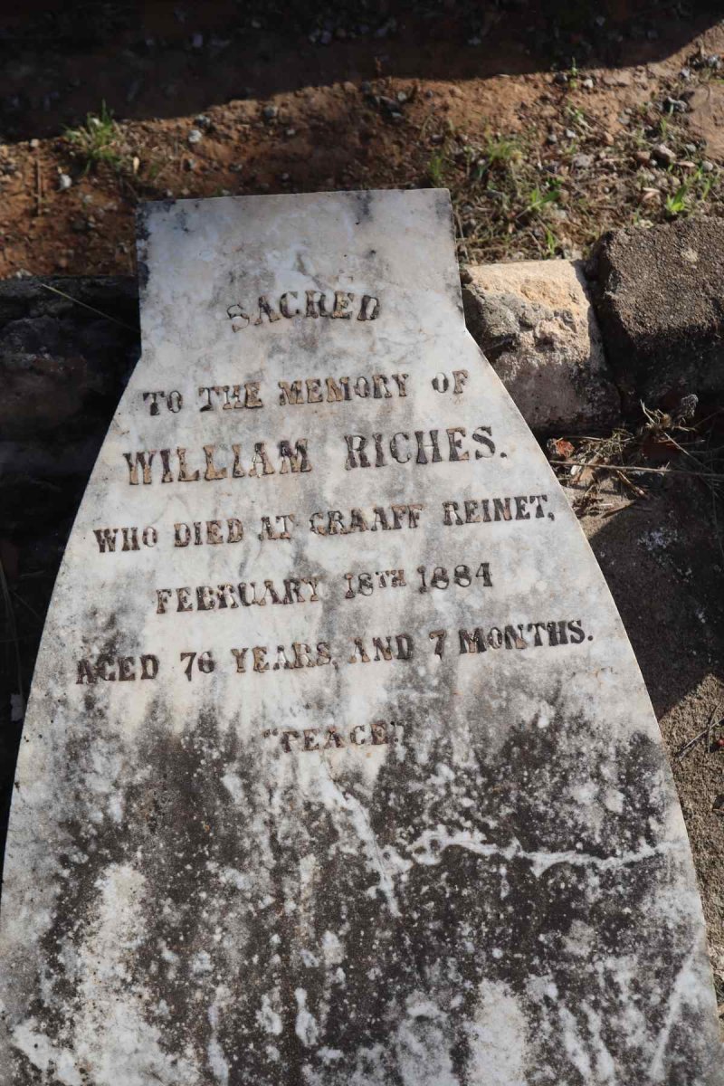 RICHES William -1884