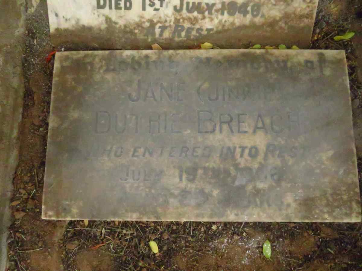 ROSS Isabella Scott 1876-194? :: BREACH Jane Duthie -19?6_2