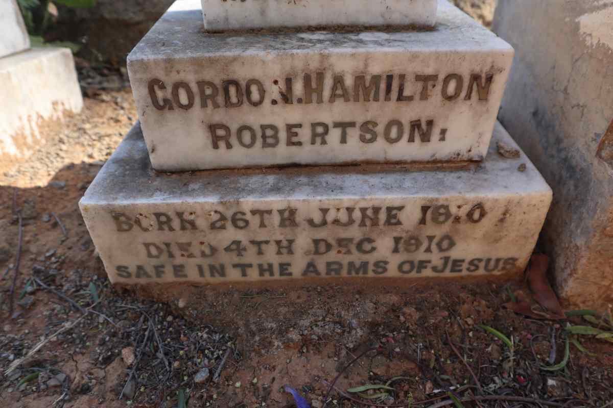 ROBERTSON Gordon Hamilton 1910-1910