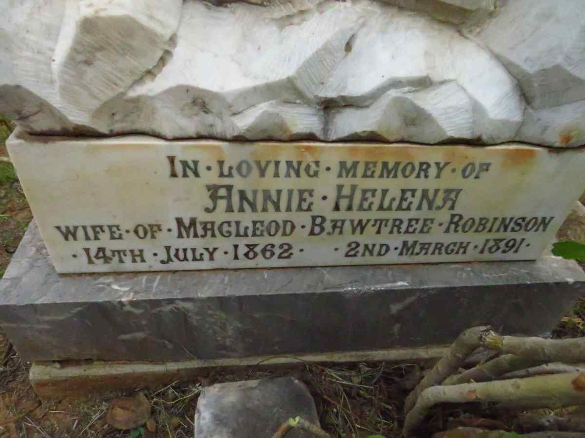ROBINSON Annie Helena 1862-1891