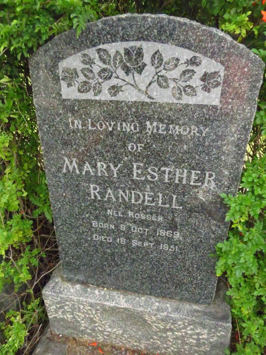 RANDELL Mary Esther nee ROSSER 1869-1951