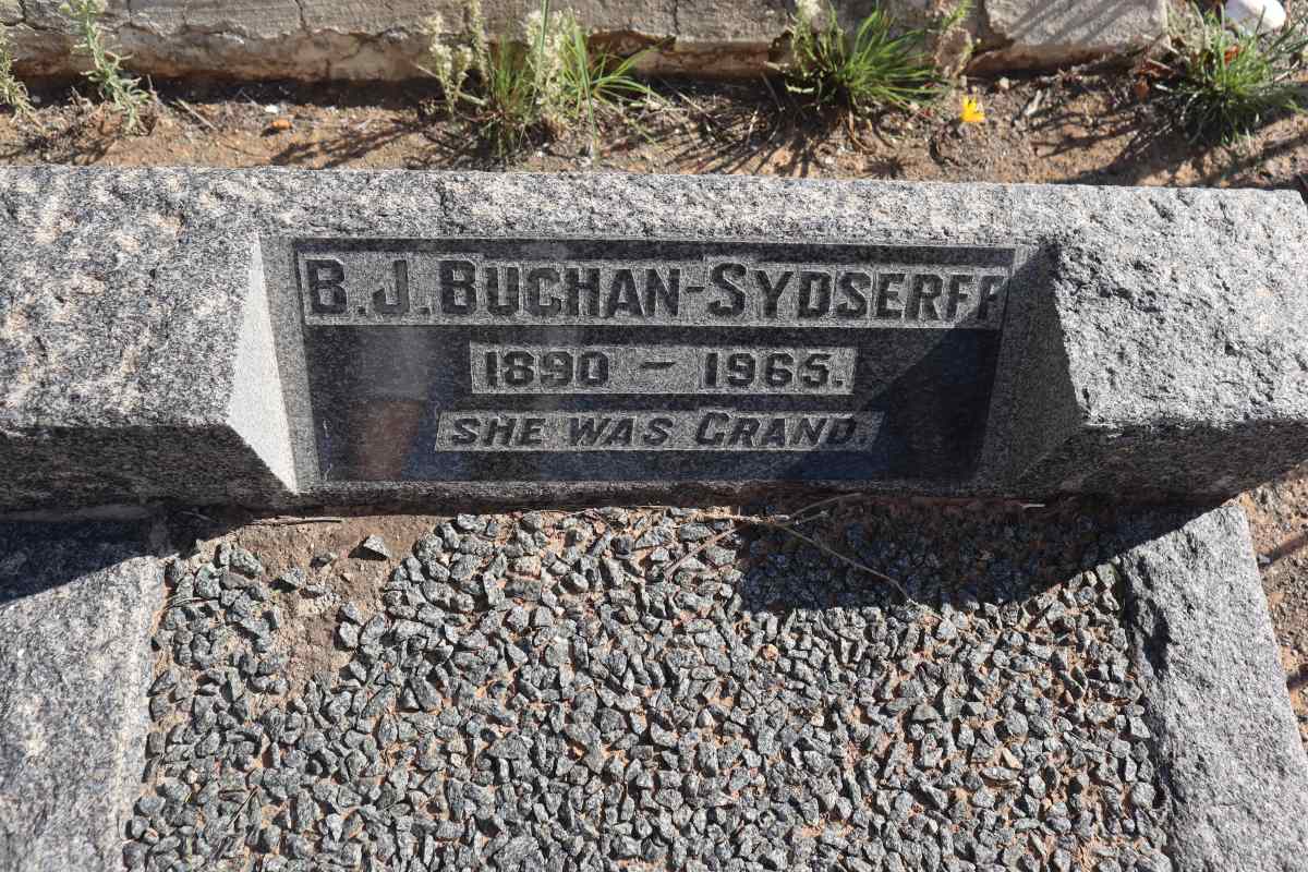 SYDSERFF B.J., BUCHAN- 1890-1965