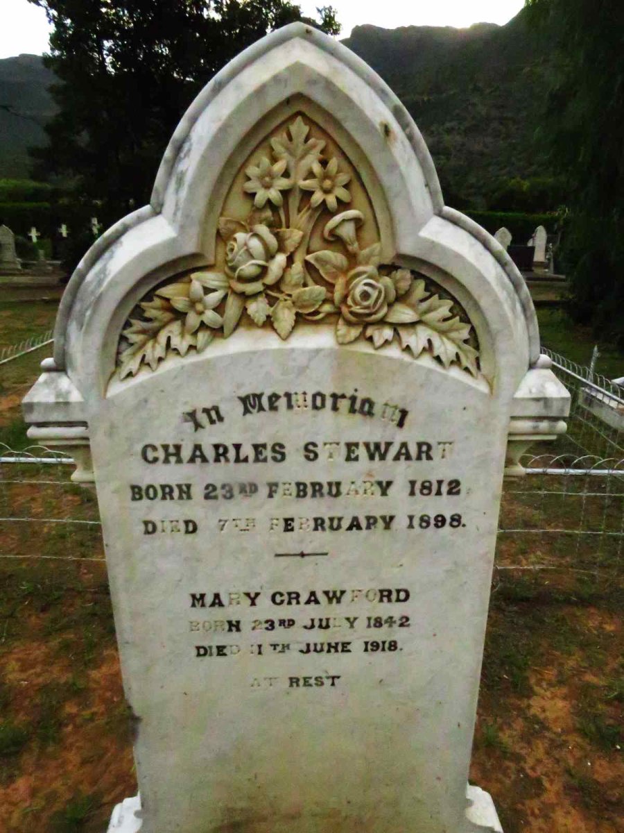 STEWART Charles 1812-1898 :: CRAWFORD Mary 1842-1918