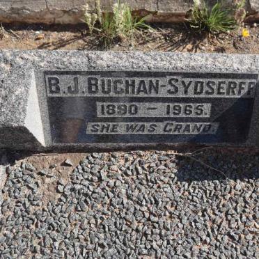 SYDSERFF B.J., BUCHAN- 1890-1965