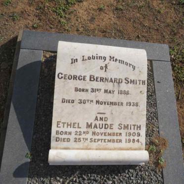 SMITH George Bernard 1886-1938 :: SMITH Ethel Maude 1909-1984