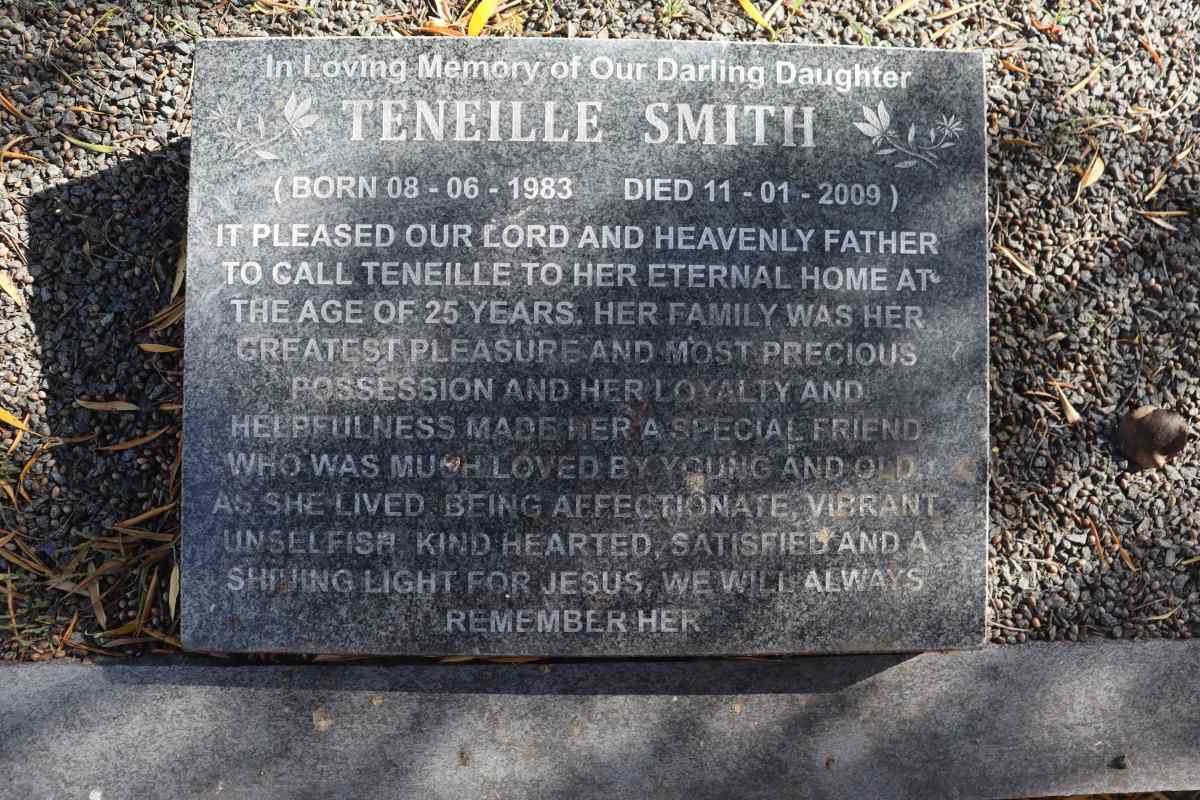 SMITH Teneille 1983-2009