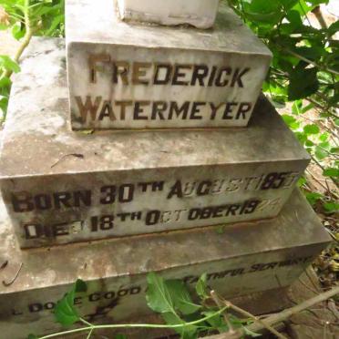 WATERMEYER Frederick 1855-1924