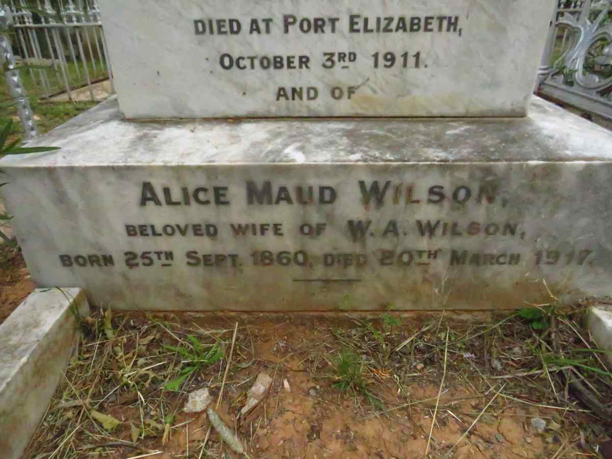 WILSON William Andrew 1852-1911 & Alice Maud 1860-1917_2