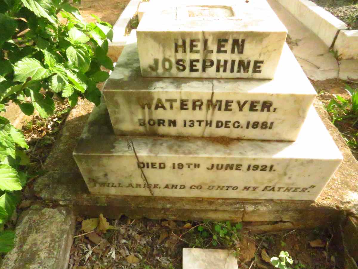 WATERMEYER Helen Josephine 1881-1921