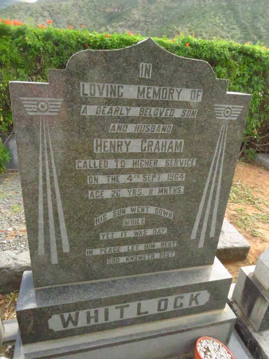 WHITLOCK Henry Graham -1964