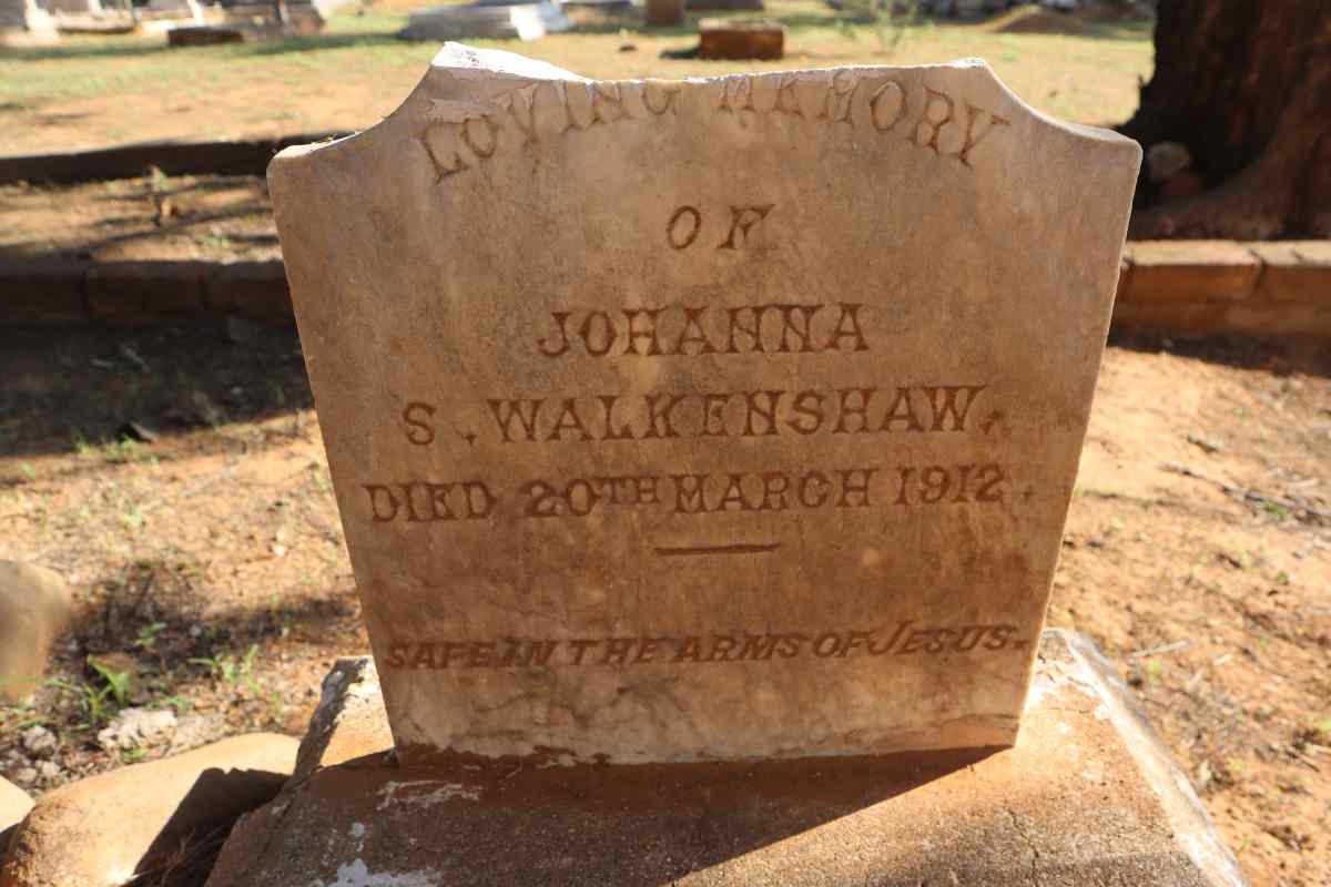 WALKENSHAW Johanna S. -1912