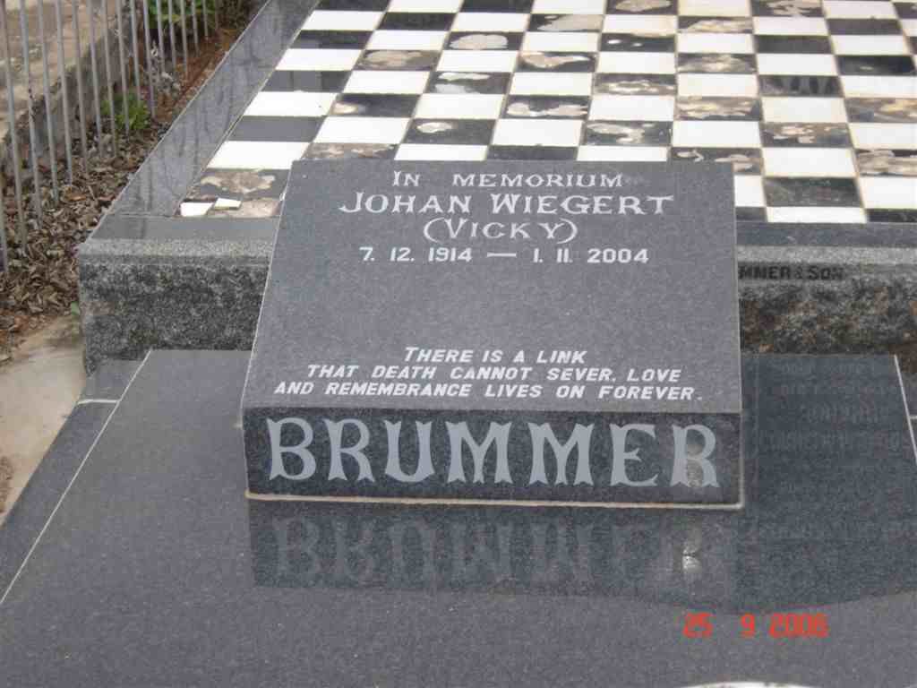 BRUMMER Johan Wiegert 1914-2004
