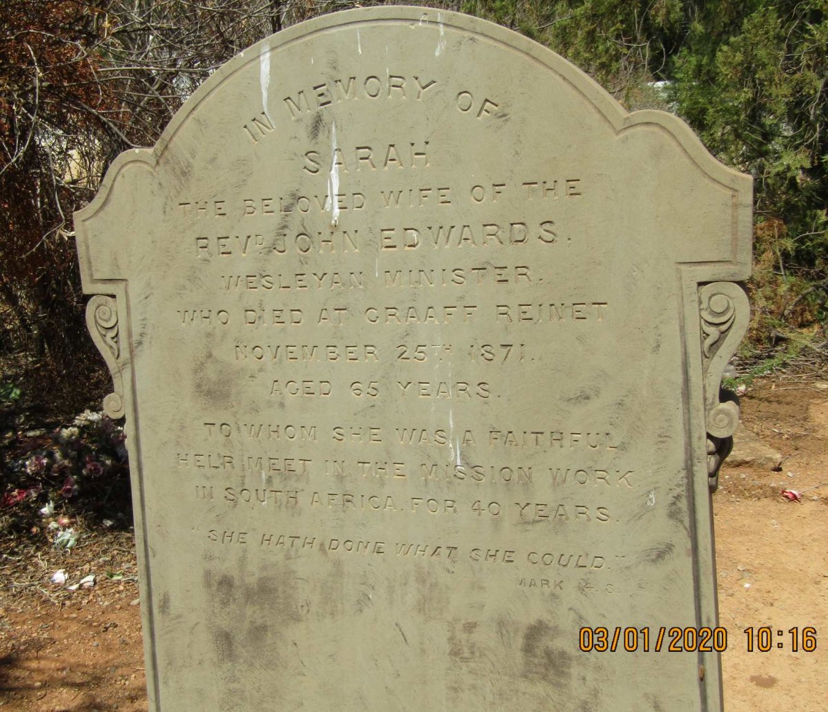 EDWARDS Sarah -1871