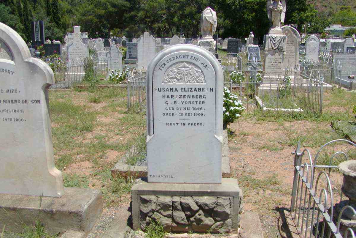 HARTZENBERG Susana Elizabeth nee VORSTER 1846-1909