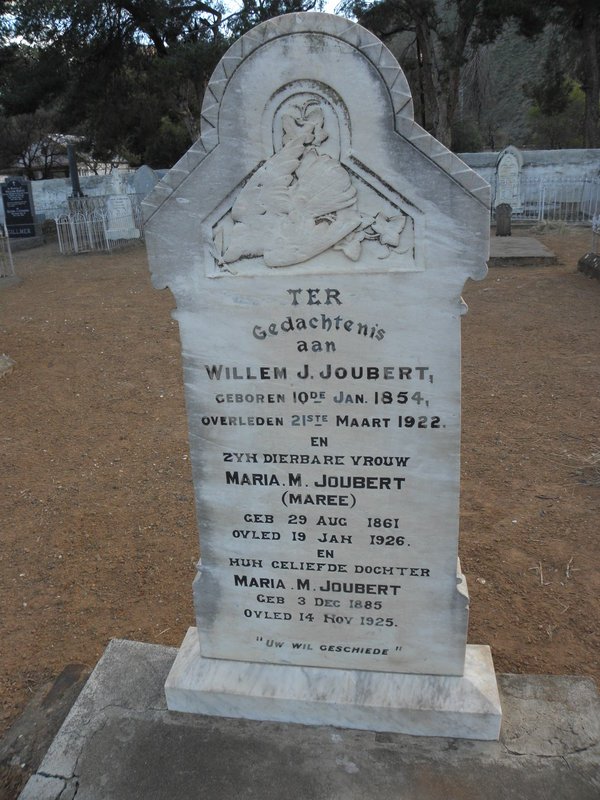 JOUBERT Willem J. 1854-1922 &amp; Maria M. MAREE 1861-1926 :: JOUBERT Maria M. 1885-1925