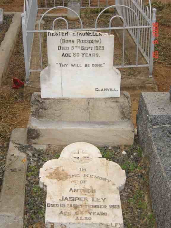 LEY Anthon Jasper -1913 &amp; Hester Petronella ROSSOUW -1929