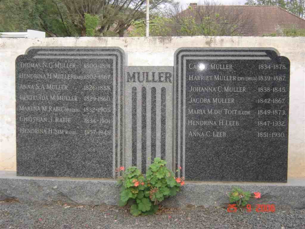 MULLER :: DEVEREUX :: DU TOIT :: RABIE :: LEEB