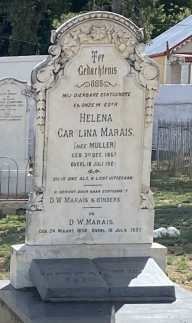 MARAIS D.W. 1858-1932 &amp; Helena Carolina MULLER -1928