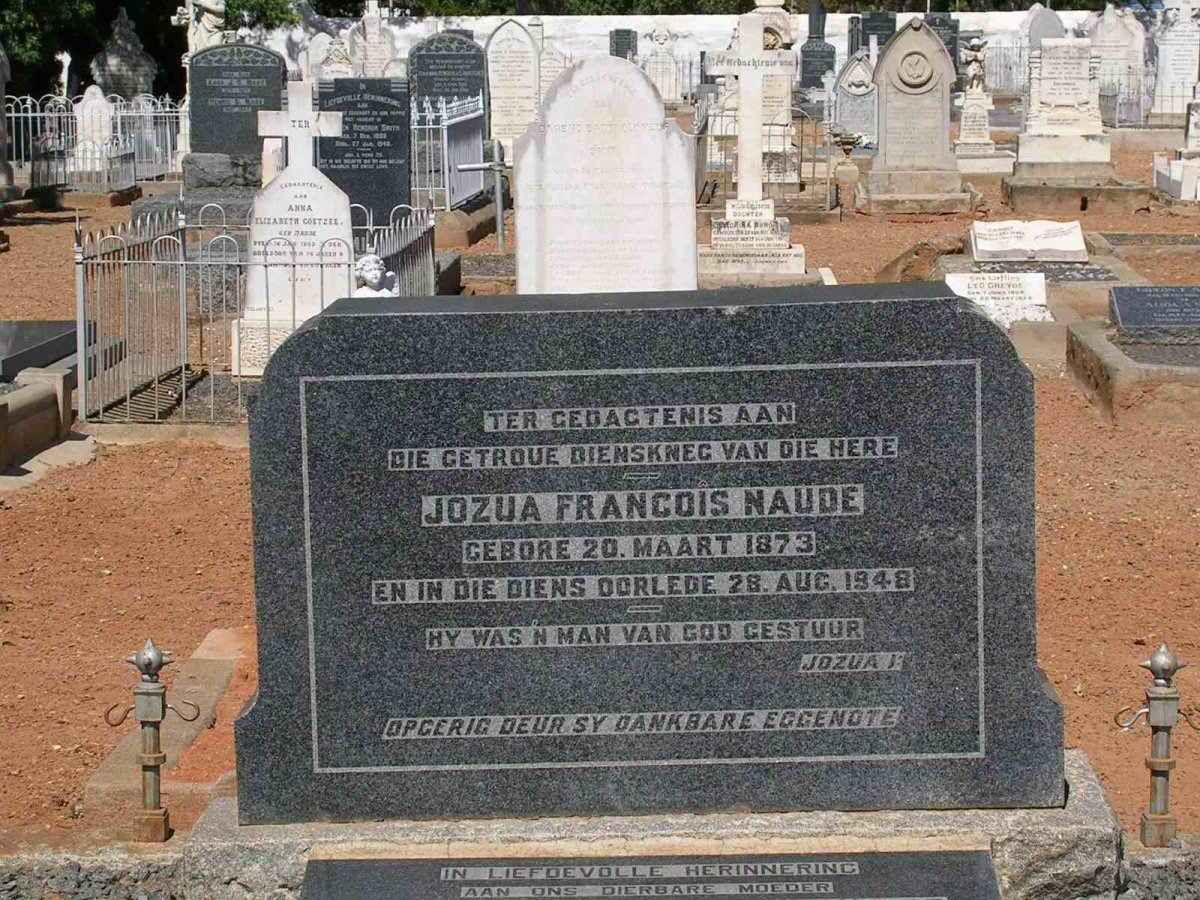 NAUDE Jozua Francois 1873-1948