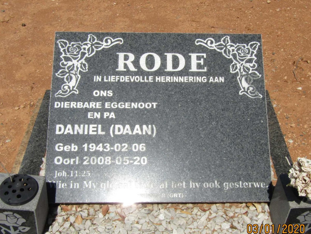 RODE Daniel 1943-2008
