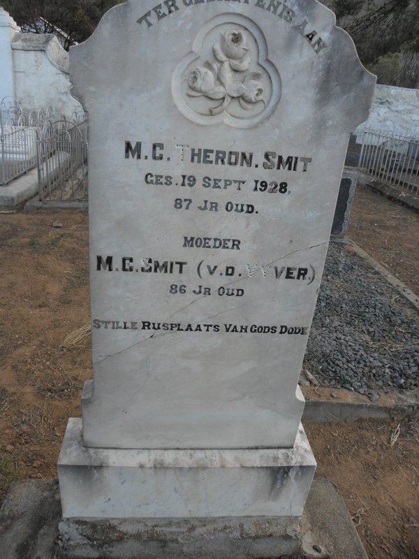 SMIT M.C. Theron -1928 &amp; M.C. V.D. VYVER