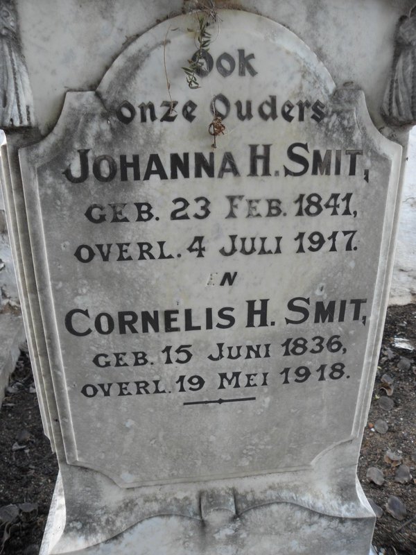 SMIT Cornelis H. 1836-1918 &amp; Johanna H. 1841-1917