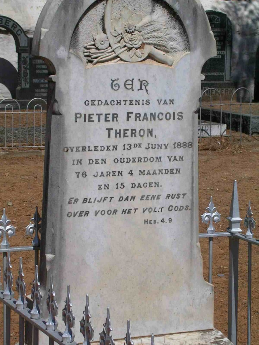 THERON Pieter Francois  -1888